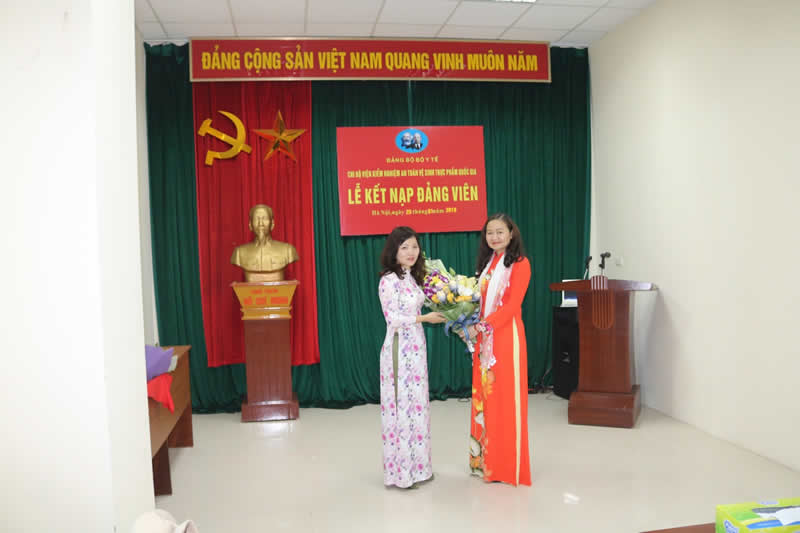 Early 2019 celebration of new party member at the national institute for food control-2