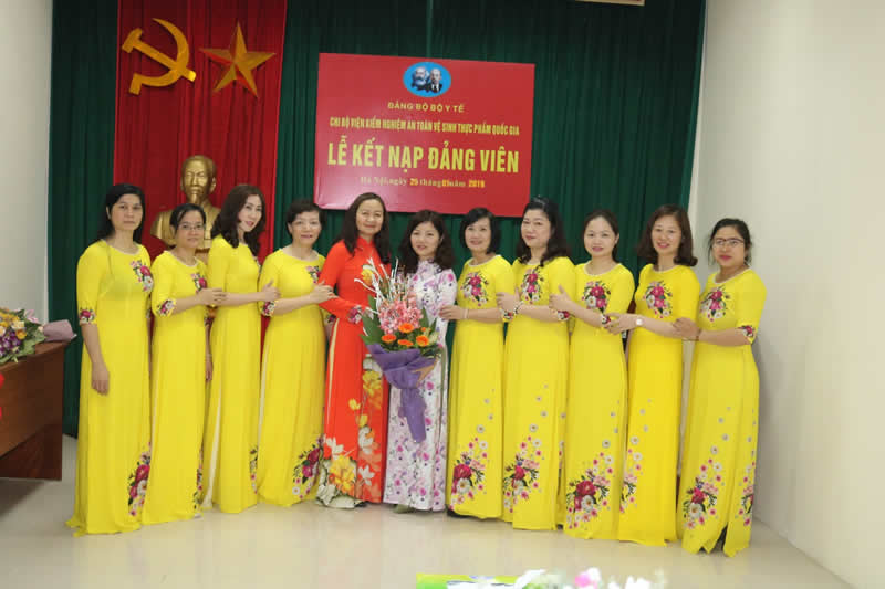 Early 2019 celebration of new party member at the national institute for food control-4