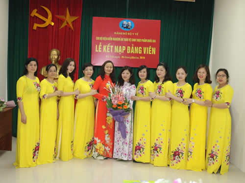 Early 2019 celebration of new party member at the national institute for food control