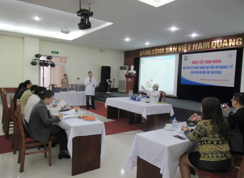 The youth from the National Institute for Food Control participated in the 28th Technical Festival for Creativity among young professionals in the Health Sector in Hanoi
