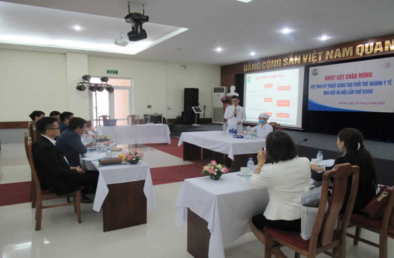 The youth from the National Institute for Food Control participated in the 28th Technical Festival for Creativity among young professionals in the Health Sector in Hanoi-3