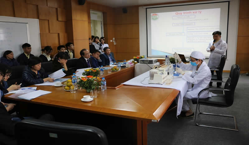 The youth from the National Institute for Food Control participated in the 28th Technical Festival for Creativity among young professionals in the Health Sector in Hanoi-5