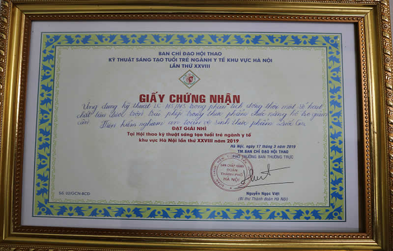 The youth from the National Institute for Food Control participated in the 28th Technical Festival for Creativity among young professionals in the Health Sector in Hanoi-8